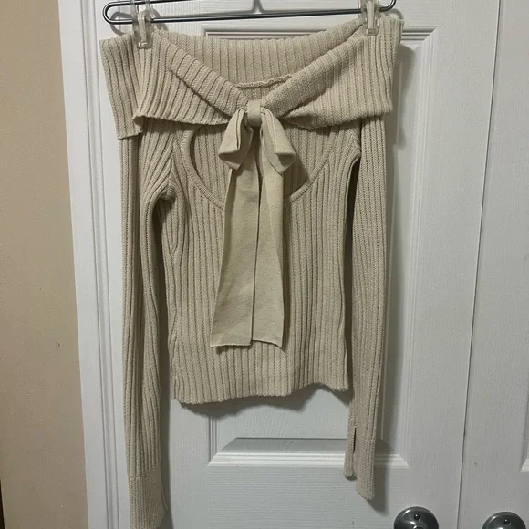 Motel Rocks Off-Shoulder Ribbed Sweater - Picture 5 of 5